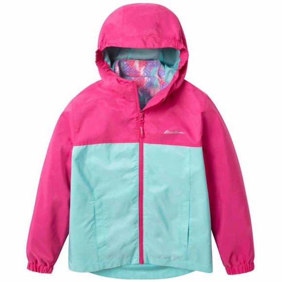 Eddie Bauer Girl’s 3 in 1 Jacket Coat Pink Size 10/12 NEW - Picture 3 of 10